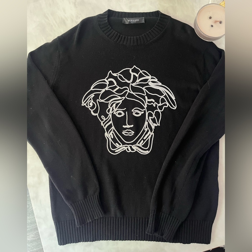 VERSACE knit logo sweater- Men’s